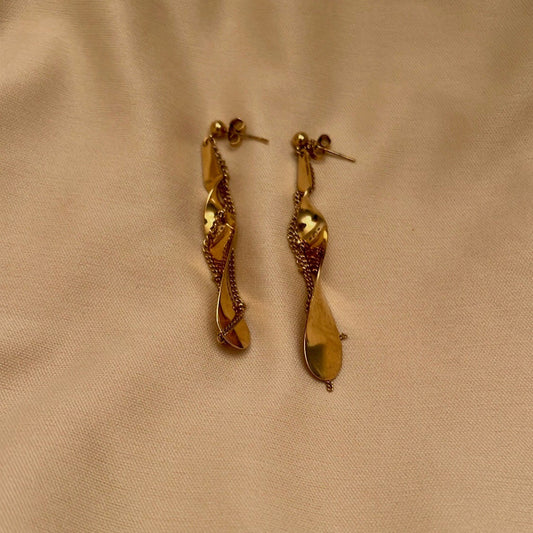 Gold Dangling Earrings